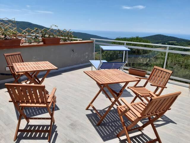 Vista Sulle Isole Dell'Arcipelago Toscano Nibbiaia Extérieur photo