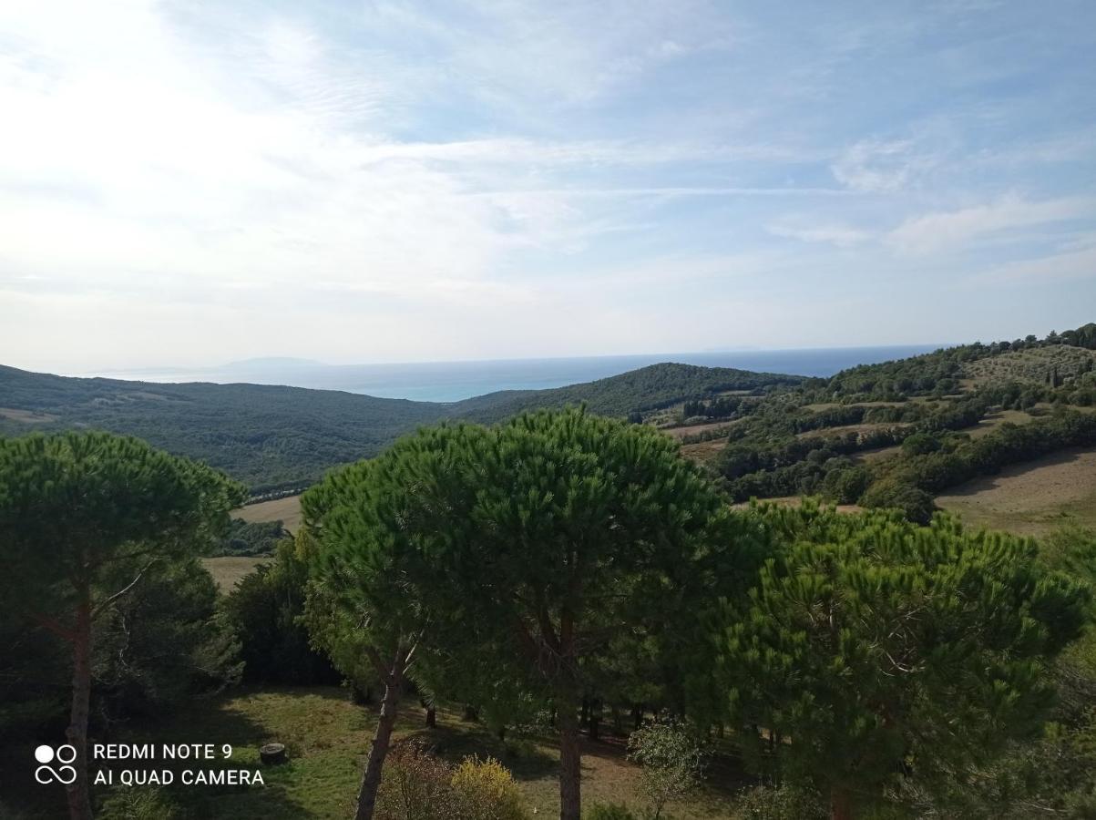 Vista Sulle Isole Dell'Arcipelago Toscano Nibbiaia Extérieur photo
